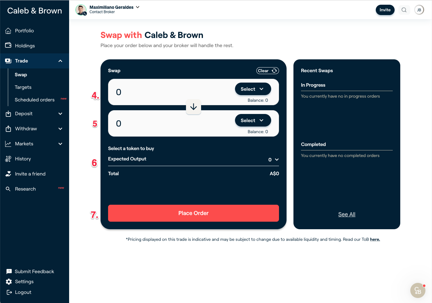 How to trade with Caleb & Brown